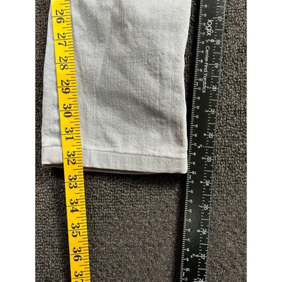 Versace Signature Jeans Womens Light Wash Straight Leg Embroidered Pockets Denim - Picture 7 of 7